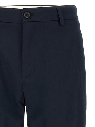 Pantalones casuales de algodón azul