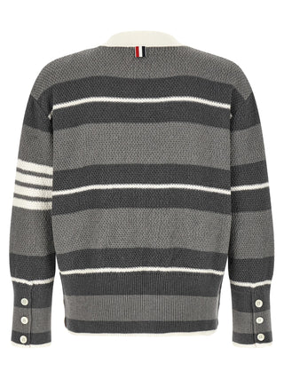 Gray Cotton Cardigan