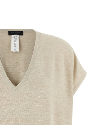 Gold Cotton Cardigan