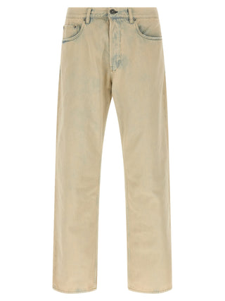 Beige Cotton Jeans Denim