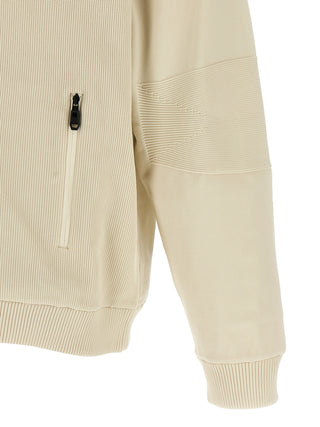 Beige Polyamide Bomber
