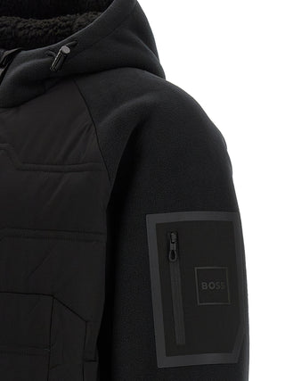 Black Polyester Shell Jacket