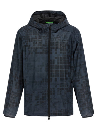 Blue Rubber Shell Jacket