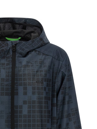 Blue Rubber Shell Jacket
