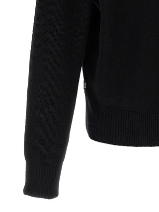 Black Virgin Wool Cardigan