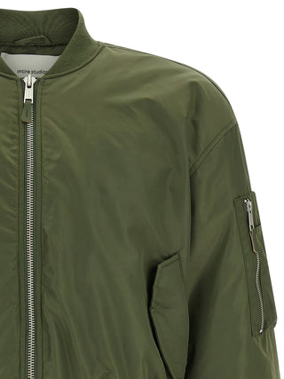 Bicolor Nylon Bomber