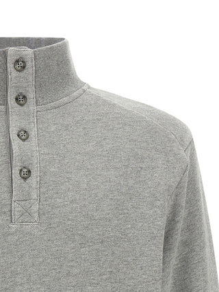 Gray Cotton Cardigan