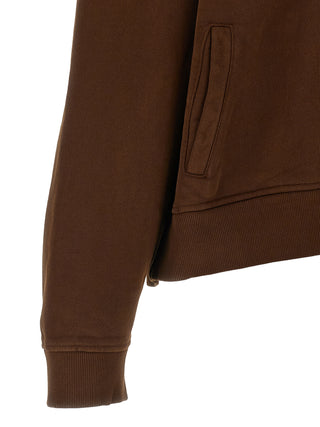 Brown Cotton Sweatshirt
