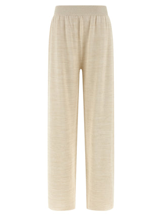Gold Cotton Casual Pants