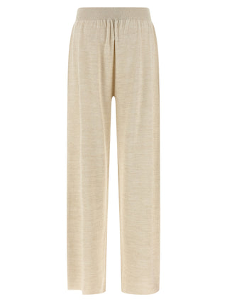 Gold Cotton Casual Pants