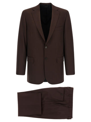 Brown Wool Two-Piece Suit