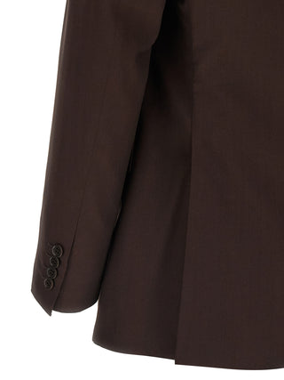 Brown Wool Two-Piece Suit