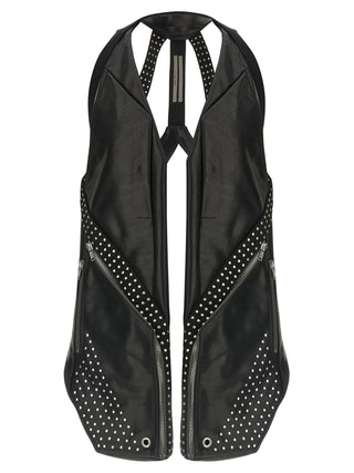 Black Bull Skin Sleeveless Jacket