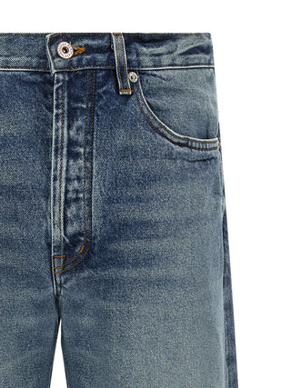 Blue Cotton Jeans Denim