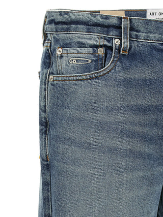 Blue Cotton Jeans Denim