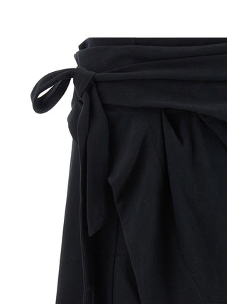 Black Cotton Long Skirt