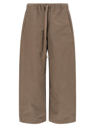 Pantalones casuales de algodón gris