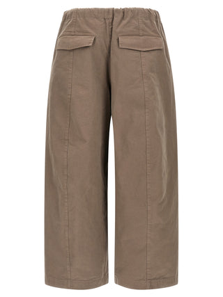 Pantalones casuales de algodón gris