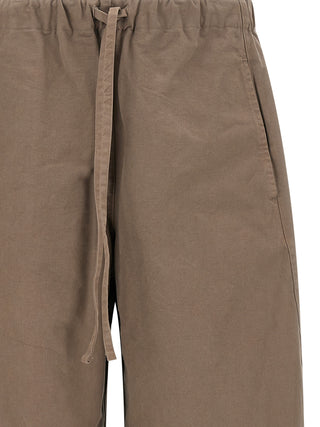 Pantalones casuales de algodón gris