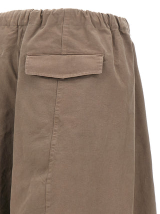 Pantalones casuales de algodón gris
