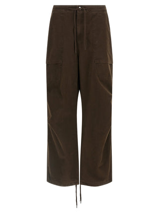 Brown Cotton Cargo Pants