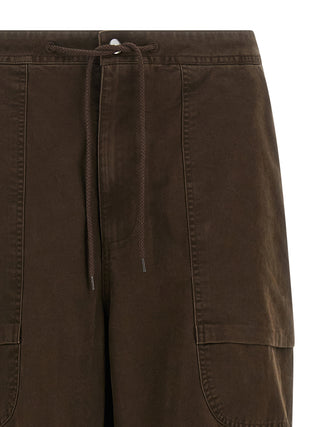 Brown Cotton Cargo Pants