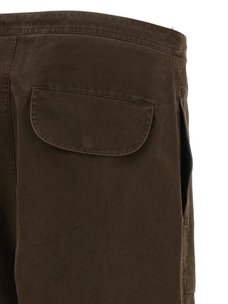 Brown Cotton Cargo Pants