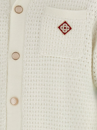 Blusa de algodón blanca