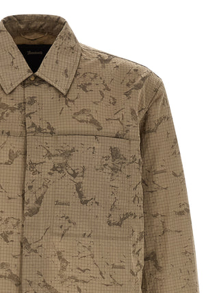 Blusa de poliamida beige