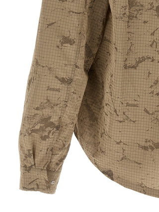 Blusa de poliamida beige