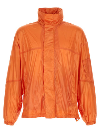 Orange Polyamide Shell Jacket