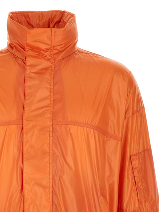 Orange Polyamide Shell Jacket