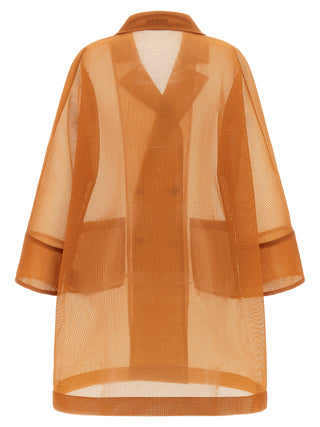 Orange Polyester Coat