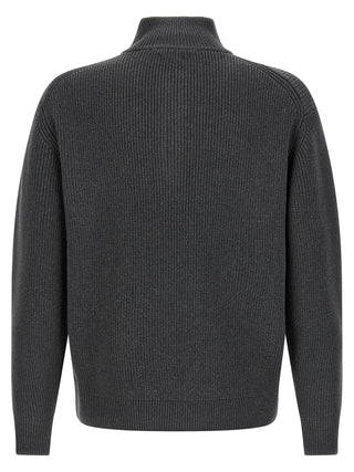 Gray Wool Cardigan