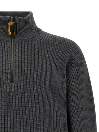 Gray Wool Cardigan
