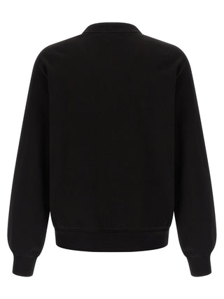 Black Cotton Sweatshirt