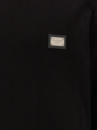 Black Cotton Sweatshirt