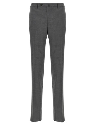 Gray Virgin Wool Dress Pants