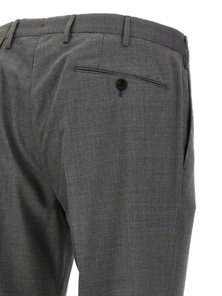 Gray Virgin Wool Dress Pants