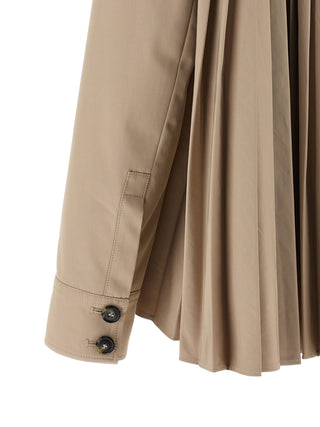 Beige Polyester Coat