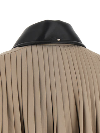 Beige Polyester Coat