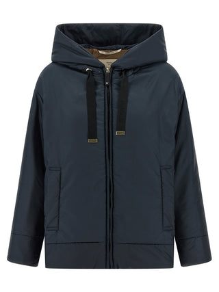 Blue Polyester Shell Jacket