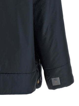Blue Polyester Shell Jacket