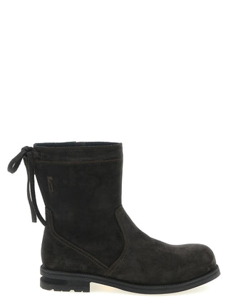 Brown Calfskin Ankle Boots