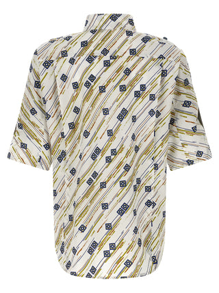 Blusa multicolor de algodón  