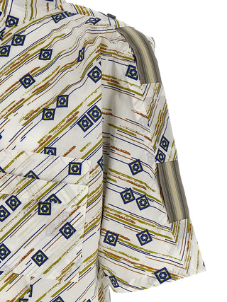 Blusa multicolor de algodón  