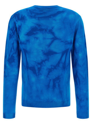 Cárdigan azul de lana