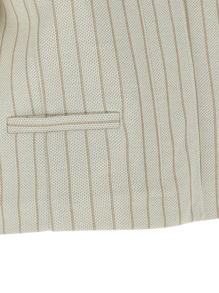 Beige Cotton Full-Length Jacket