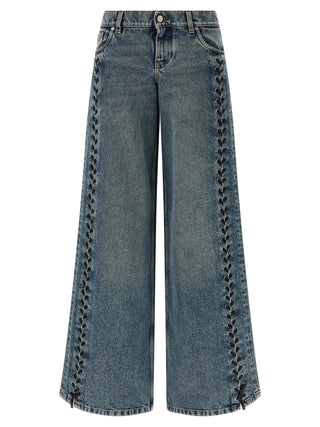 Blue Cotton Jeans Denim