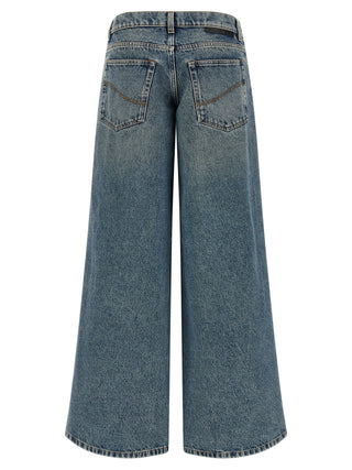 Blue Cotton Jeans Denim
